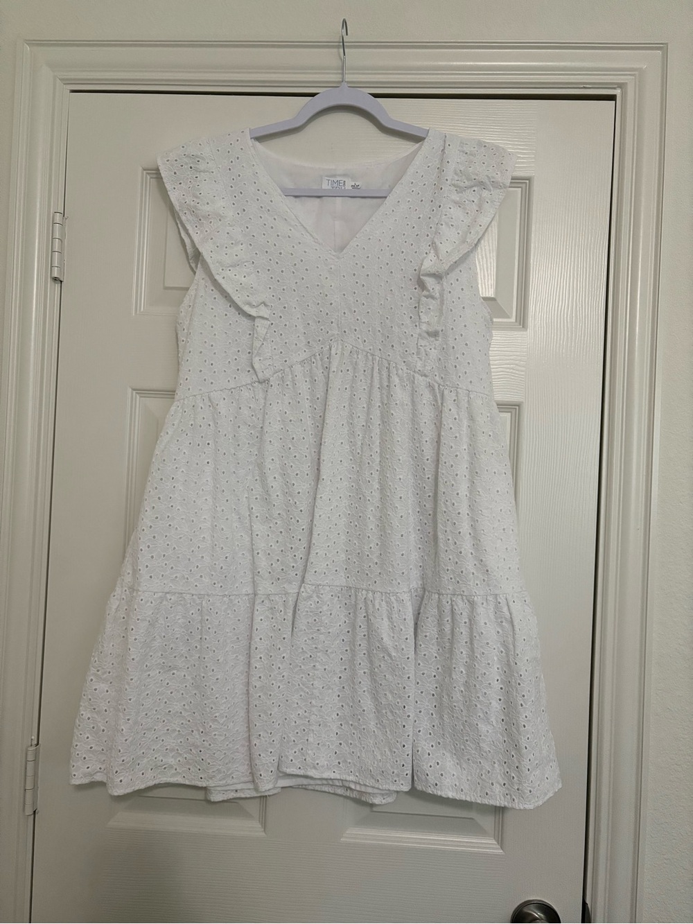 Time and Tru White Eyelet Dress